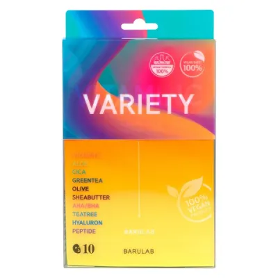 Pack de 10 Mascarillas Faciales Barulab