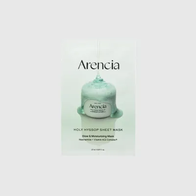 Arencia Holy Hyssop Sheet Mask (1 Unidad)