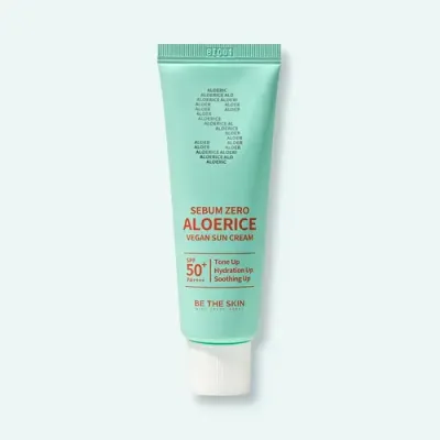 Be The Skin Sebum Zero Aloerice Vegan Sun Cream SPF 50+