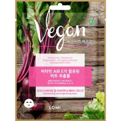 Lomi lomi vegan mask with beetroot extract and vitamins 26 ml